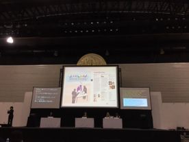 Presentation on stage