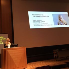 Presentation on a stage